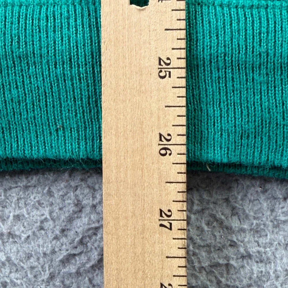 Vintage Izod Lacoste V-Neck Sweater Mens Large Green Orlon Acrylic Made in USA